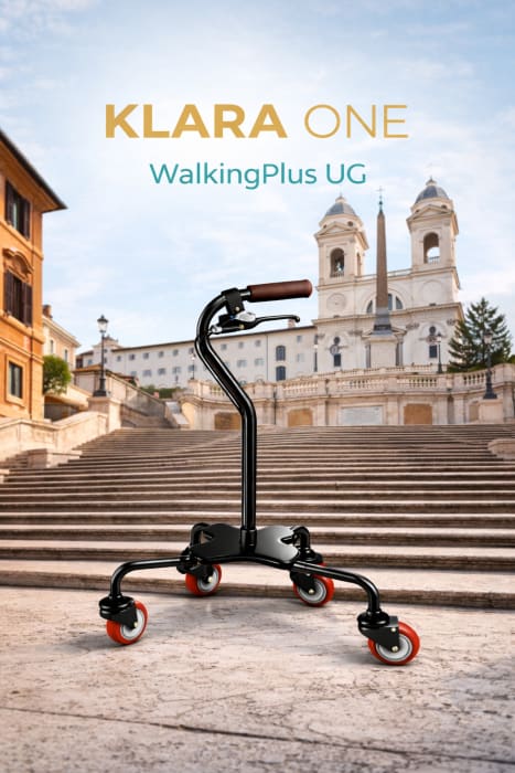 KLARA ONE - WalkingPlus UG - Piazza di Spagna Roma - Premium mobility device with stability and design