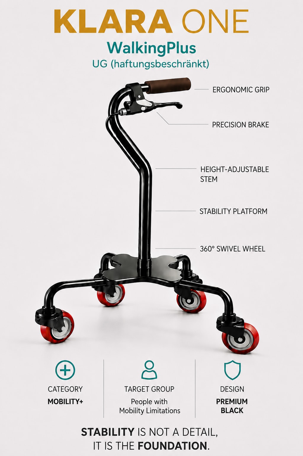 Klara One - WalkingPlus UG - innovative mobility device